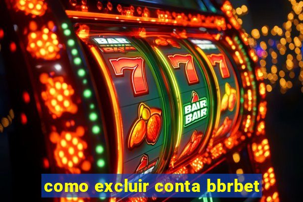 como excluir conta bbrbet